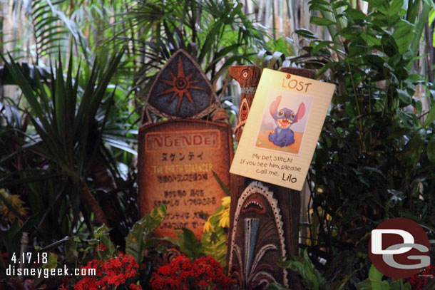 Next up we visited The Enchanted Tiki Room to get out of the rain for a while.