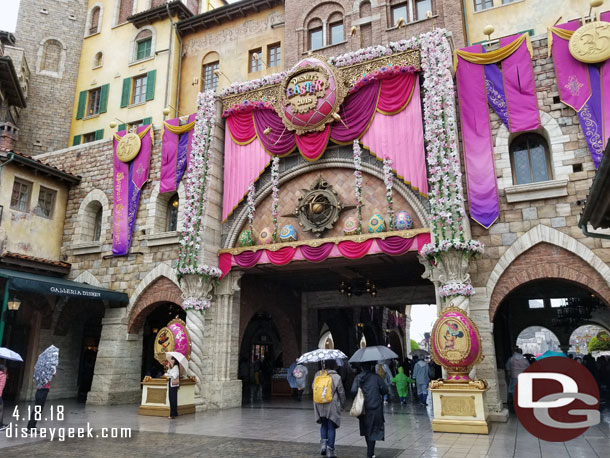 Next stop Tokyo Disney Sea.. it was still raining as we made our way into the park.