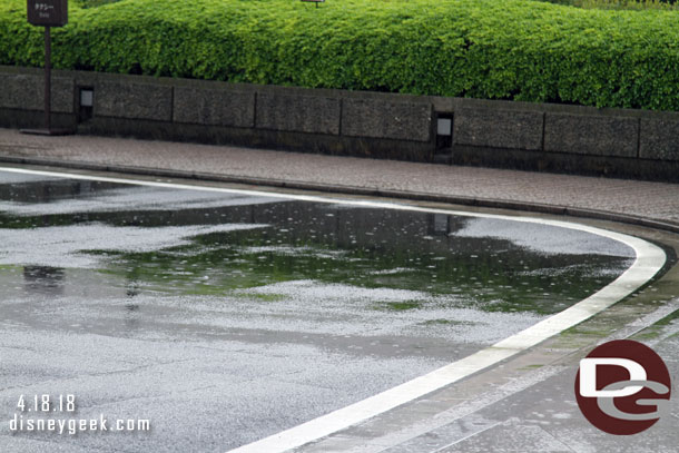 Decided to set out for the parks around 10am. It was still raining as we waited for the Resort Cruiser.