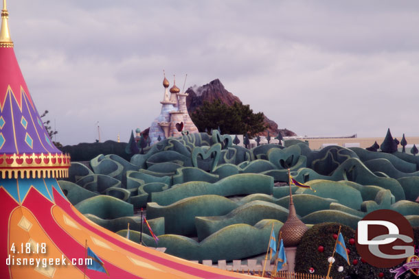 My main reason for walking through the castle is the great views of Fantasyland.