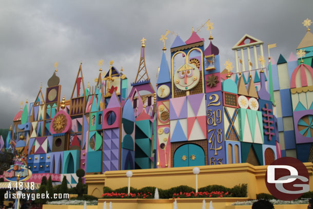 This wraps up my it's a small world experience.