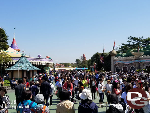 Fantasyland seemed more crowded than previous days.