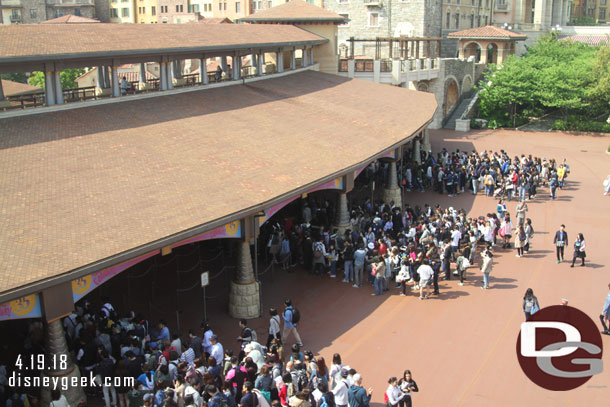 Passing over the entrance to Tokyo DisneySea at 9:18am on my way to Disneyland.