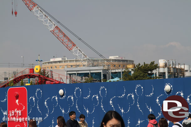 I believe the large building we see is the new Beauty and the Beast attraction building.