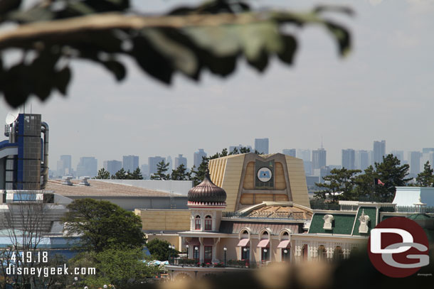 Monster Inc building and beyond Tokyo