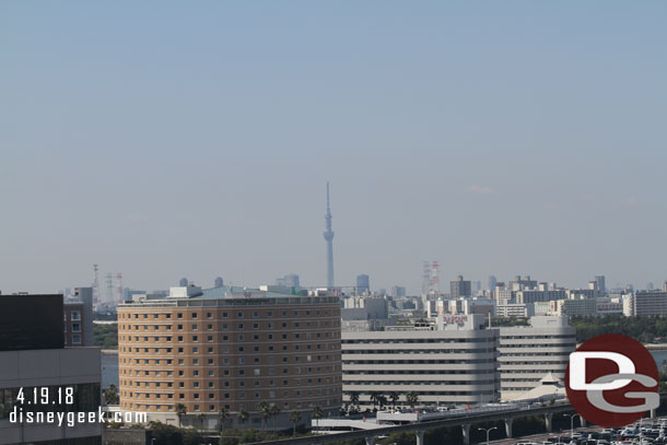 Downtown Tokyo in the distance.