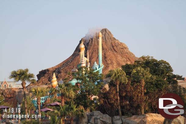 Mt. Prometheus behind Mermaid Lagoon