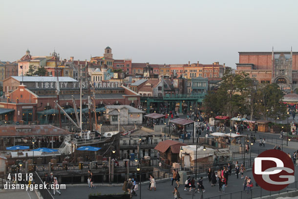 One of my favorite views in the park.  The level of detail and layers as you look at the American Waterfront and beyond it the Hotel Mira Costa is great.