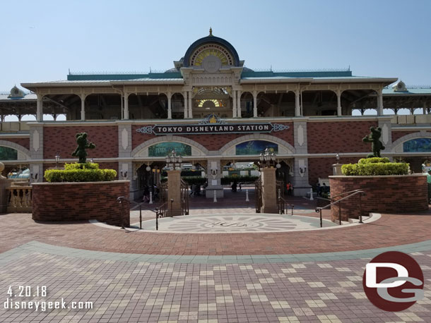 Looking back at the Tokyo Disneyland Resort Line Station