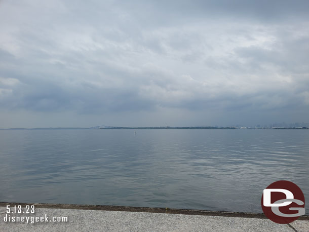 8:38am - Took a walk over to look at Tokyo Bay. Unfortunately it started to drizzle on us then rain so I did not take many pictures this visit.