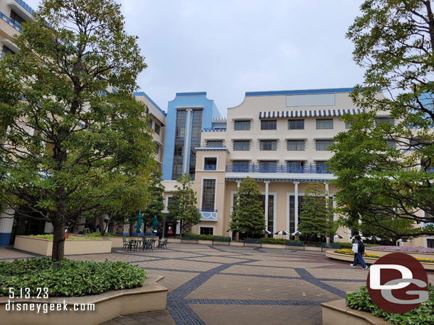 Walked over to the Disney Ambassador Hotel