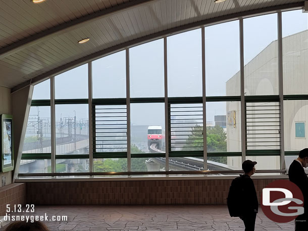 Our Monorail arriving at the Resort Gateway Station