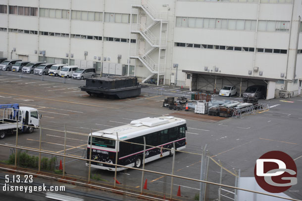 A look backstage from the Monorail.