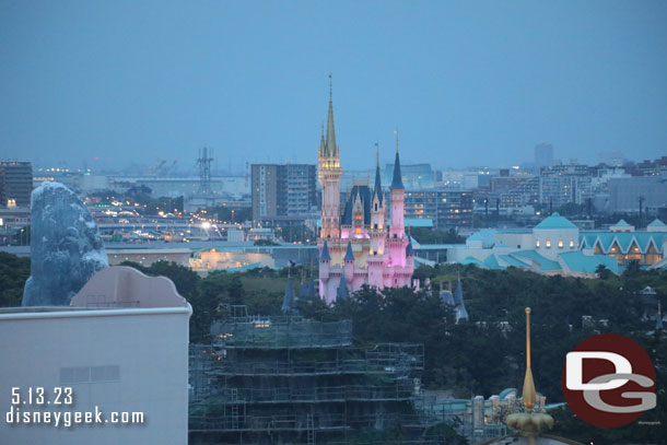 Cinderella Castle this evening