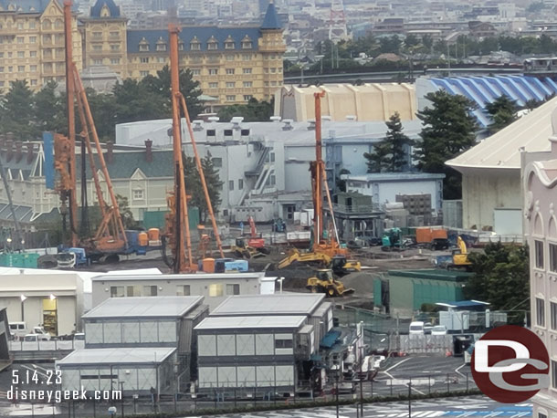 A look out at the Space Mountain Site