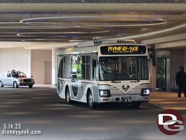 The Resort Cruiser stopping to pick up guests