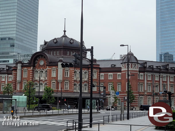 Walking by Tokyo Station at Street Level (I had wanted to exit out the front of that building to get pictures of it but instead had to walk a few blocks to reach it).