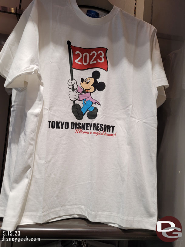 This visit I saw more shirts with Tokyo Disney Resort on them than past trips.  