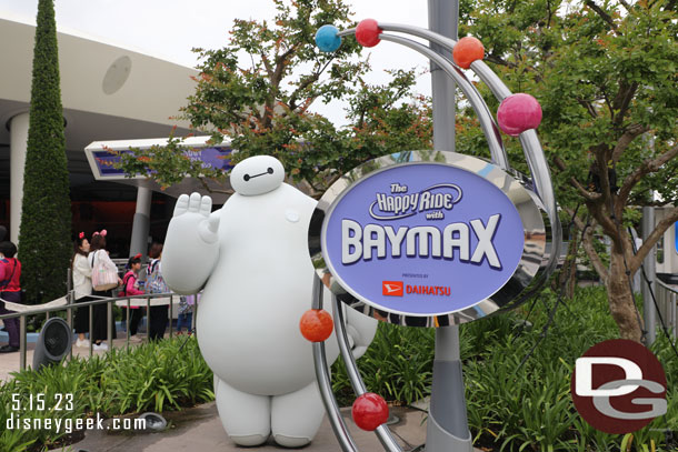 The Happy Ride with Baymax is also new to me.  It is the same basic ride system as Mater's Junkyard Jamboree.  