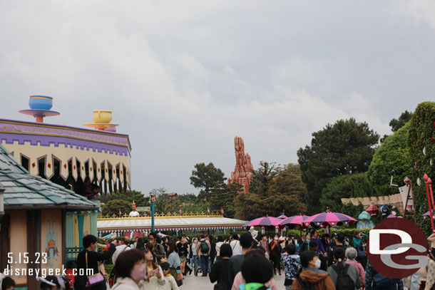 Fantasyland with Westernland in the distance