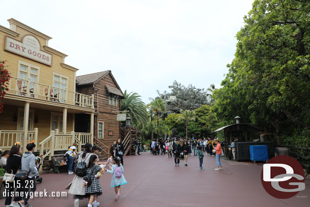 Heading toward Adventureland from Westernland