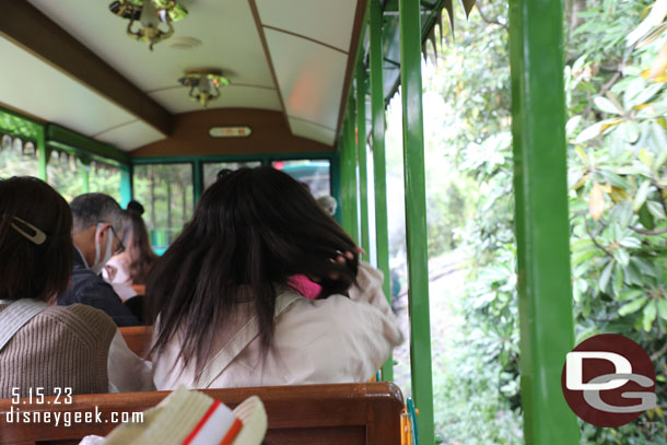 11:38am - Onboard and traveling through the jungle of Adventureland