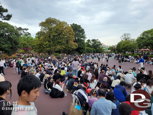 1:51pm - Found a spot in the first standing row for the 2:00pm Harmony in Color Parade.  Much of the parade viewing is seating only which is great to be able to view the parade.