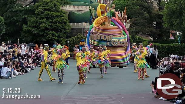 Dancers and Tinker Bell lead the parade