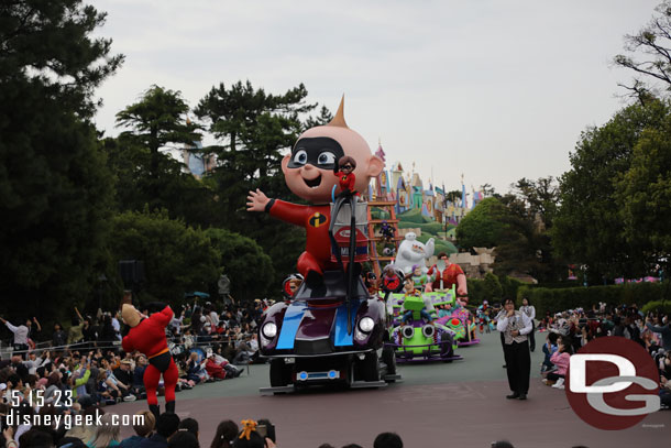 Incredibles making their way down the parade route