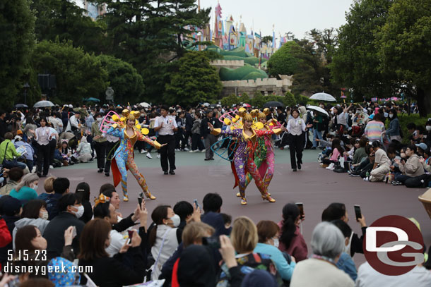 A group of dancers at the end