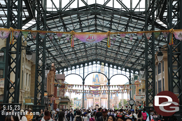 Dream garland strung across World Bazaar