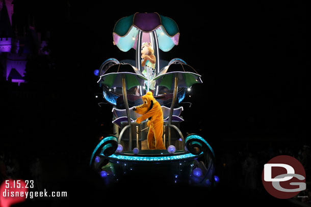 Pluto leading the finale float