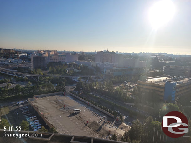 A sunny morning at Tokyo Disney Resort today.  A look outside just before 6am.