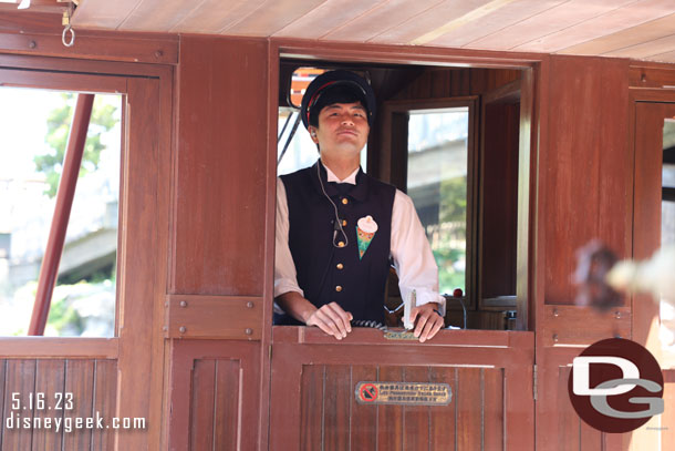 Our captain waiting to set off.