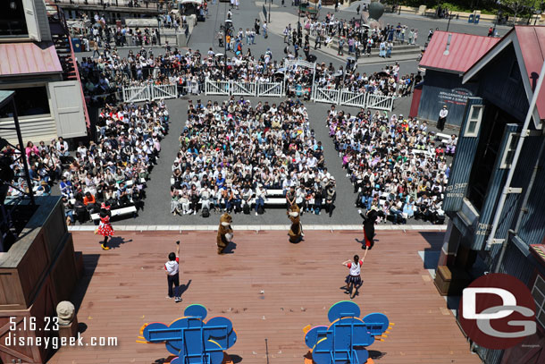 The Jamboree Mickey Show from above and behind.