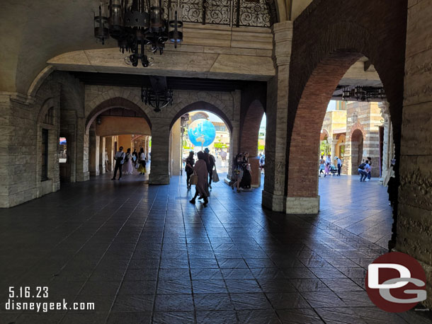 Looking back toward the entrance