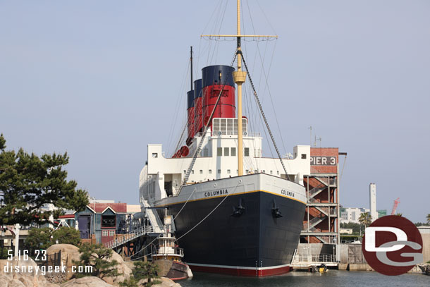 The SS Columbia from the lighthouse area