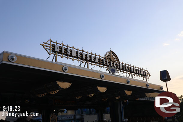 Time for a ride aboard the DisneySea Electric Railway