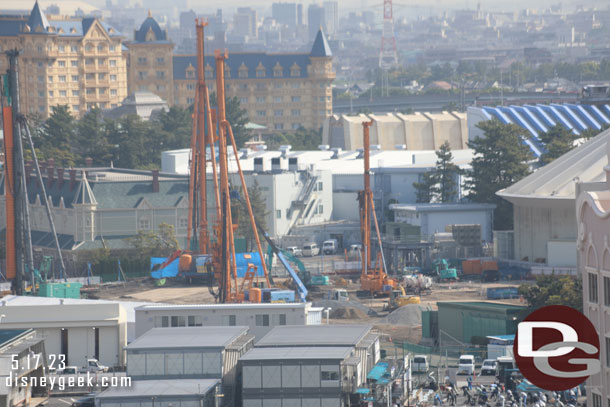 The Space Mountain Construction site.