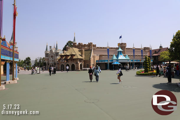 9:48am - Walking through Fantasyland on my way to Tomorrowland.