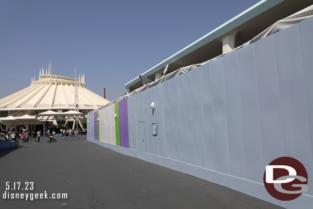 The large wall is up in front of Buzz Lightyear