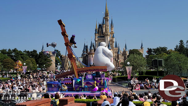 The Big Hero 6 float passing by