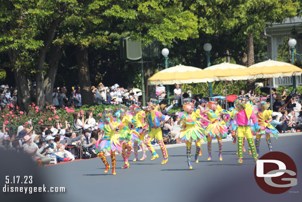 2:11pm - Disney Harmony In Color Parade making its way around the Central Plaza