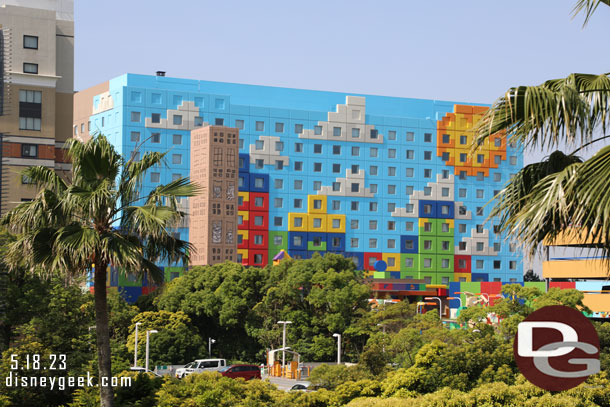 The Tokyo Disney Toy Story Hotel across the street.