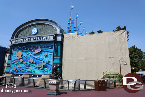 Some renovation work underway on the Nemo building.  The attraction is open.