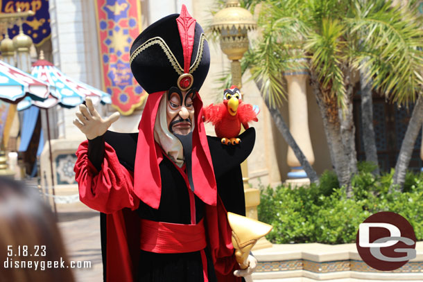 Jafar and Iago were also in the area