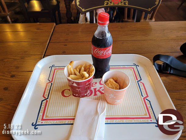 My order.. just some nuggets and fries.