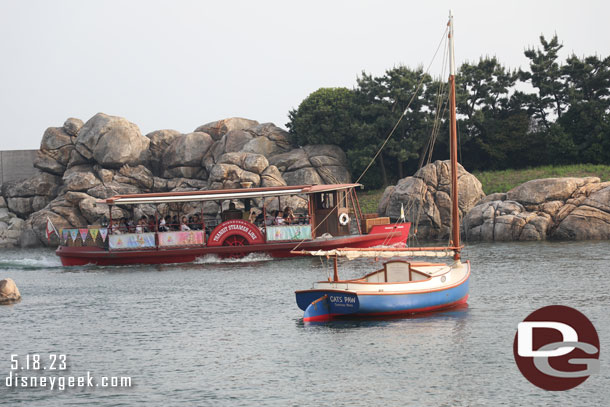 Saw a Steamer go by so decided to go for a cruise.