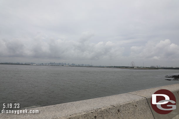 Looking across the bay at Tokyo