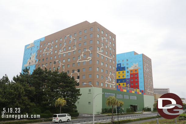 The Tokyo Disney Resort Toy Story Hotel from the Bay Side